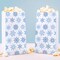 Big Dot of Happiness Blue Snowflakes Popcorn Bags, Winter Holiday Party Favor Snack Treats, Free-Standing Individual White Paper Bags - 25 Count
